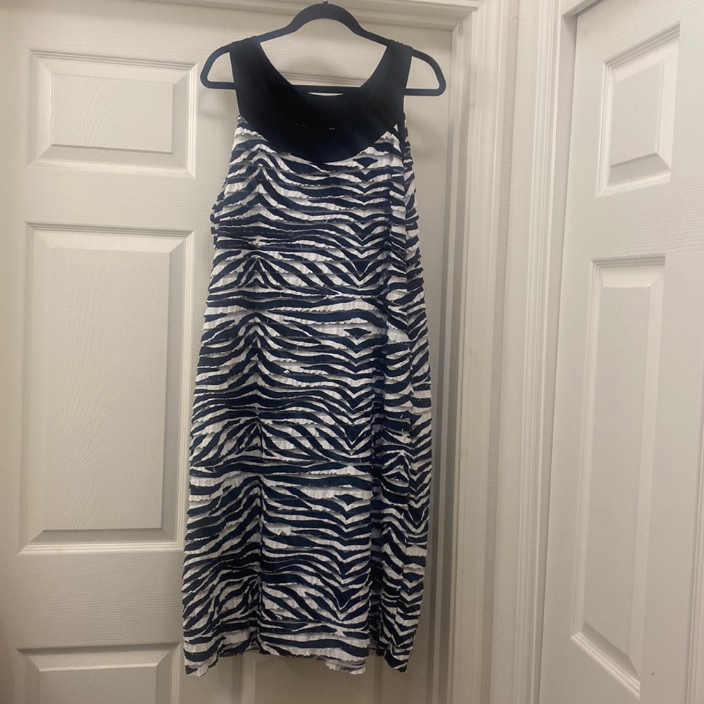 Sleeveless Black & White Dress